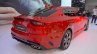 Kia Stinger GT rear three quarters at the 2017 Dubai Motor Show