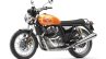 Royal Enfield Interceptor 650 Twin Orange Press shot front left quarter