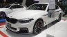 2017 BMW 5 Series with BMW M Performance accessories front three quarters left side at 2017 Thai Motor Expo