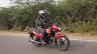 2018 Hero Super Splendor first ride review right side action shot