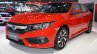 Honda Civic Red front three quarters left side at 2017 Thai Motor Expo - Live