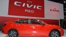 Honda Civic Red profile front three quarters at 2017 Thai Motor Expo - Live