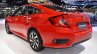 Honda Civic Red rear three quarters left side at 2017 Thai Motor Expo - Live