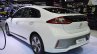 Hyundai Ioniq electric rear three quarters left side at 2017 Thai Motor Expo