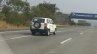 Mahindra TUV300 Plus rear three quarters right side spy shot