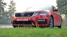 Skoda Octavia RS review test drive front angle low