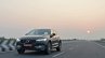 Volvo XC60 test drive review front angle tracking shot far