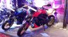 2018 Bajaj Dominar 400 unveiled red front left quarter