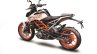 2018 KTM 390 Duke white press rear left quarter