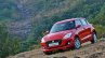 2018 Maruti Swift test drive review front three quarters tilt