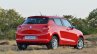 2018 Maruti Swift test drive review rear three quarters view