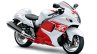 2018 Suzuki Hayabusa White press front right quarter