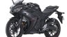 2018 Yamaha YZF-R25 Black press front left quarter