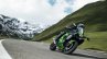 Kawasaki Ninja H2 SX SE press front right quarter action