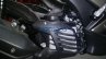 Yamaha Aerox 155 spied in India radiator