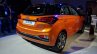 2018 Hyundai i20 (facelift) Passion Orange with Black rear three quarters at Auto Expo 2018