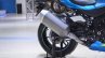 2018 Suzuki GSX-R1000R Blue exhaust at 2018 Auto Expo