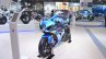 2018 Suzuki GSX-R1000R Blue front left quarter at 2018 Auto Expo