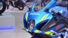 2018 Suzuki GSX-R1000R Blue headlight at 2018 Auto Expo