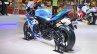 2018 Suzuki GSX-R1000R Blue rear left quarter at 2018 Auto Expo