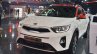 Kia Stonic front three quarters left side at Auto Expo 2018