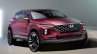 New generation Hyundai Santa Fe sketch front three quarters