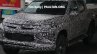 2018 Mitsubishi Triton (facelift) front three quarters left side spy shot