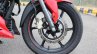 2018 TVS Apache RTR 160 4V First ride review front wheel