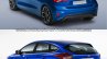 2018 Ford Focus vs 2014 Ford Focus rear three quarters studio image