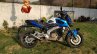 Bajaj Dominar 400 with Blue Domivel kit right side