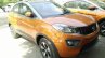 Tata Nexon AMT front three quarters dealership stockyard