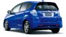 Honda Fit EV rear three quarters studio image