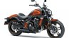 Kawasaki Vulcan S Pearl Lava Orange press front angle