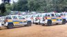 Mahindra TUV300 Mumbai Police fleet spotted in stockyard