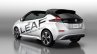 Nissan Leaf Open Car rear three quarters