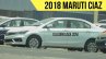 2018 Maruti Ciaz (facelift) exterior spy shot