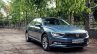 VW Passat review front angle view