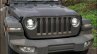 2-door 2019 Jeep Wrangler front three quarters spy shot India