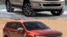 2019 Ford Everest vs. 2015 Ford Everest front three quarters right side