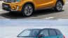 2019 Suzuki Vitara vs. 2015 Suzuki Vitara front three quarters