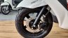 Suzuki Burgman Street spied at showroom disc brake