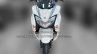 Suzuki Burgman Street spied at showroom front profile