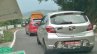 Tata Tiago JTP rear three quarters left side spy shot