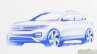 VW T-Cross front three quarters sketch