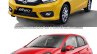 2018 Honda Brio vs. 2016 Honda Brio front three quarters