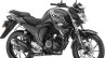 Yamaha FZS FI rear disc DARKNIGHT colour variant