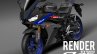 Yamaha R25 Yamaha R3 Facelift rendering image Black and blue