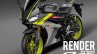 Yamaha R25 Yamaha R3 Facelift rendering image black and yellow