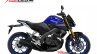 Yamaha Xabre 150 Yamaha M-Slaz MT-15 Facelift Rendering - Blue