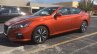 2019 Nissan Altima Sr Front Three Quarters Left Si